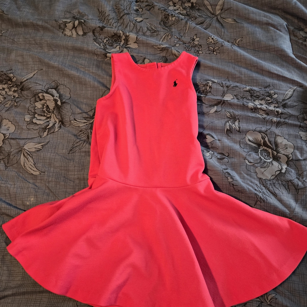 Polo by Ralph Lauren Vibrant Pink Kids Dress